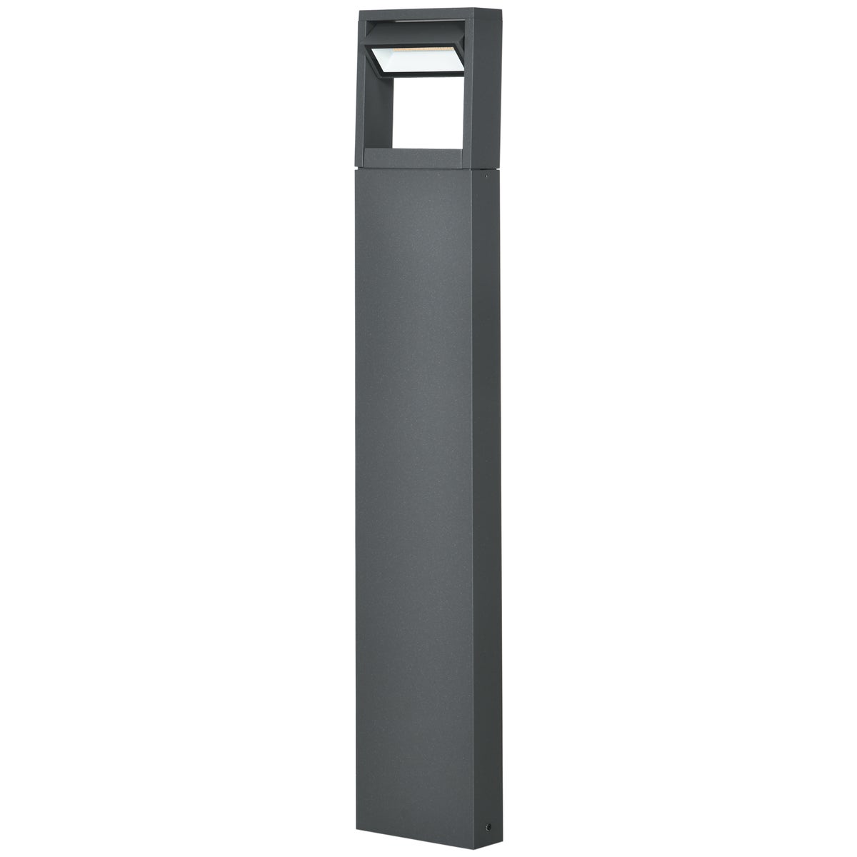 Outsunny Tuinlamp, LED-tuinlamp, verstelbare kantelhoek, IP65 waterdicht, 16L x 5B x 90H cm, aluminium, donkergrijs