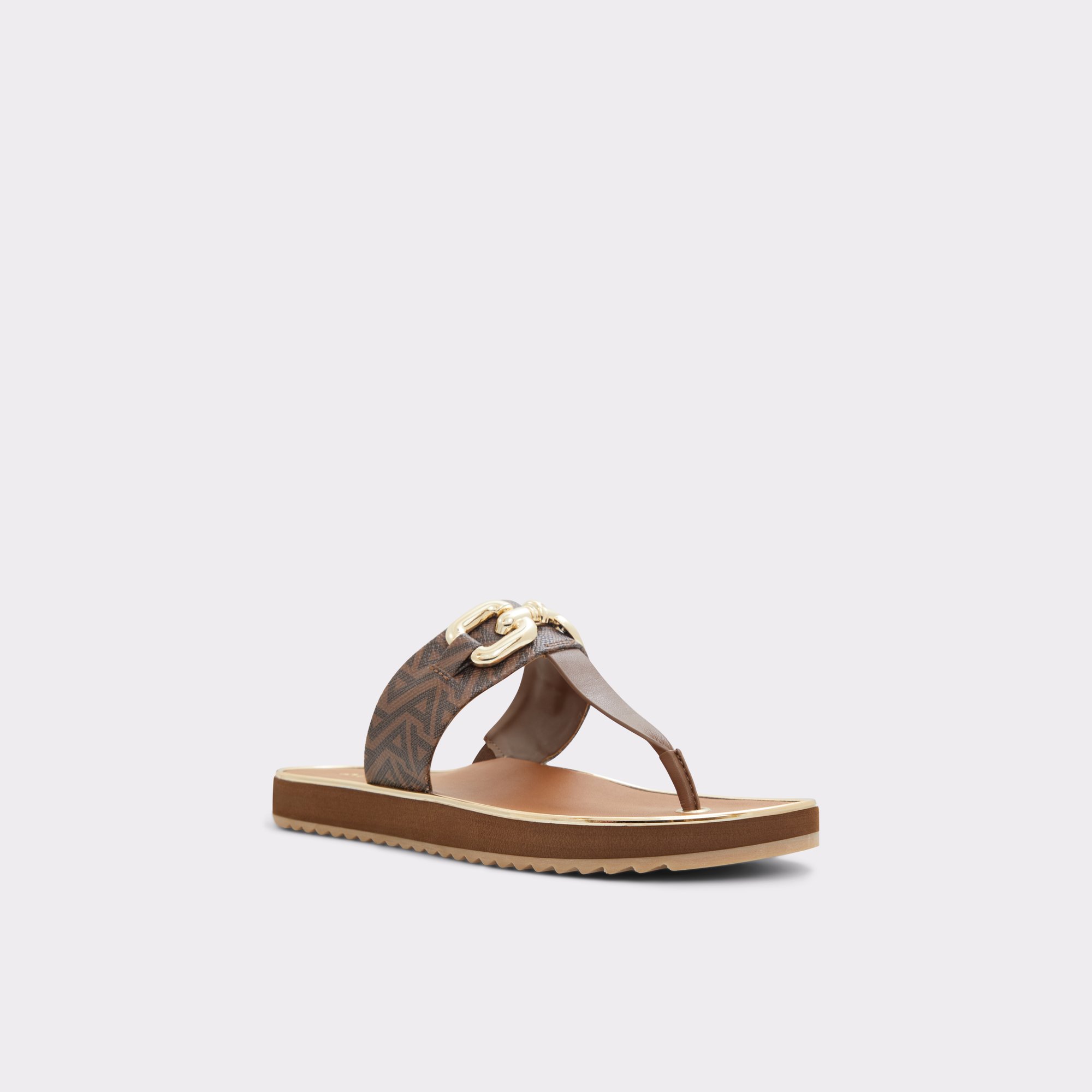 Wiameth Dark Brown Women Flat Sandals
