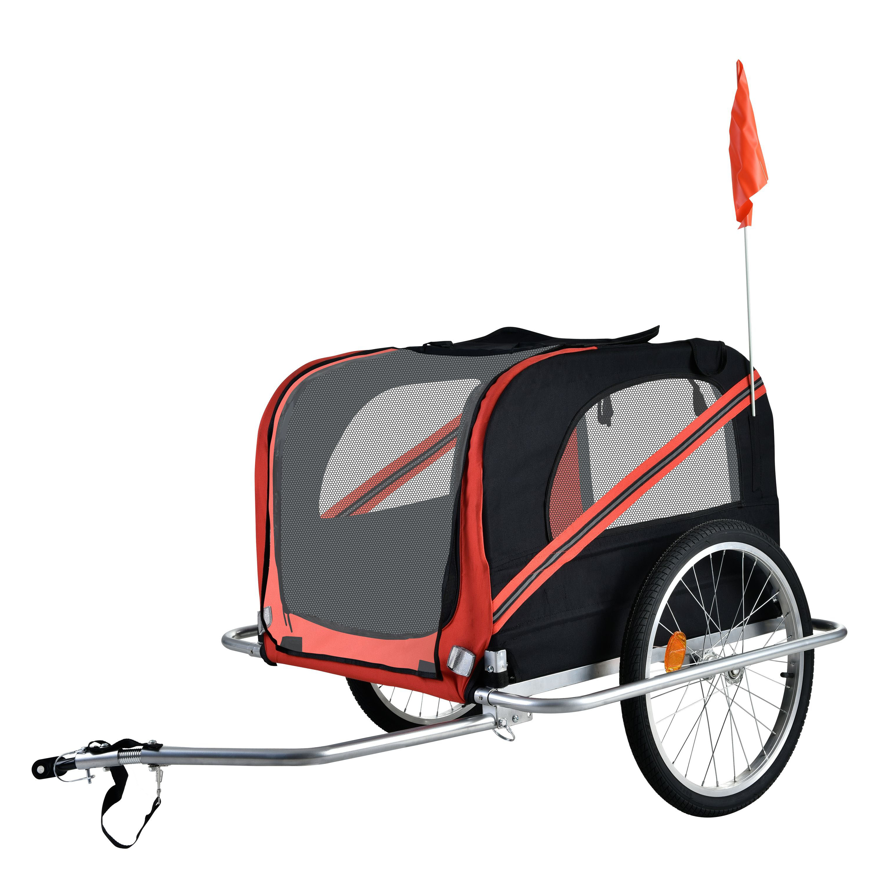 Veloanhänger Hundeanhänger rot
