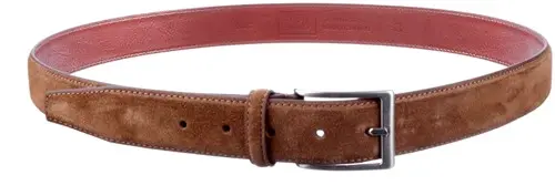 2035 Officine Napoli bruin suede riem bruin suede Calandschoen