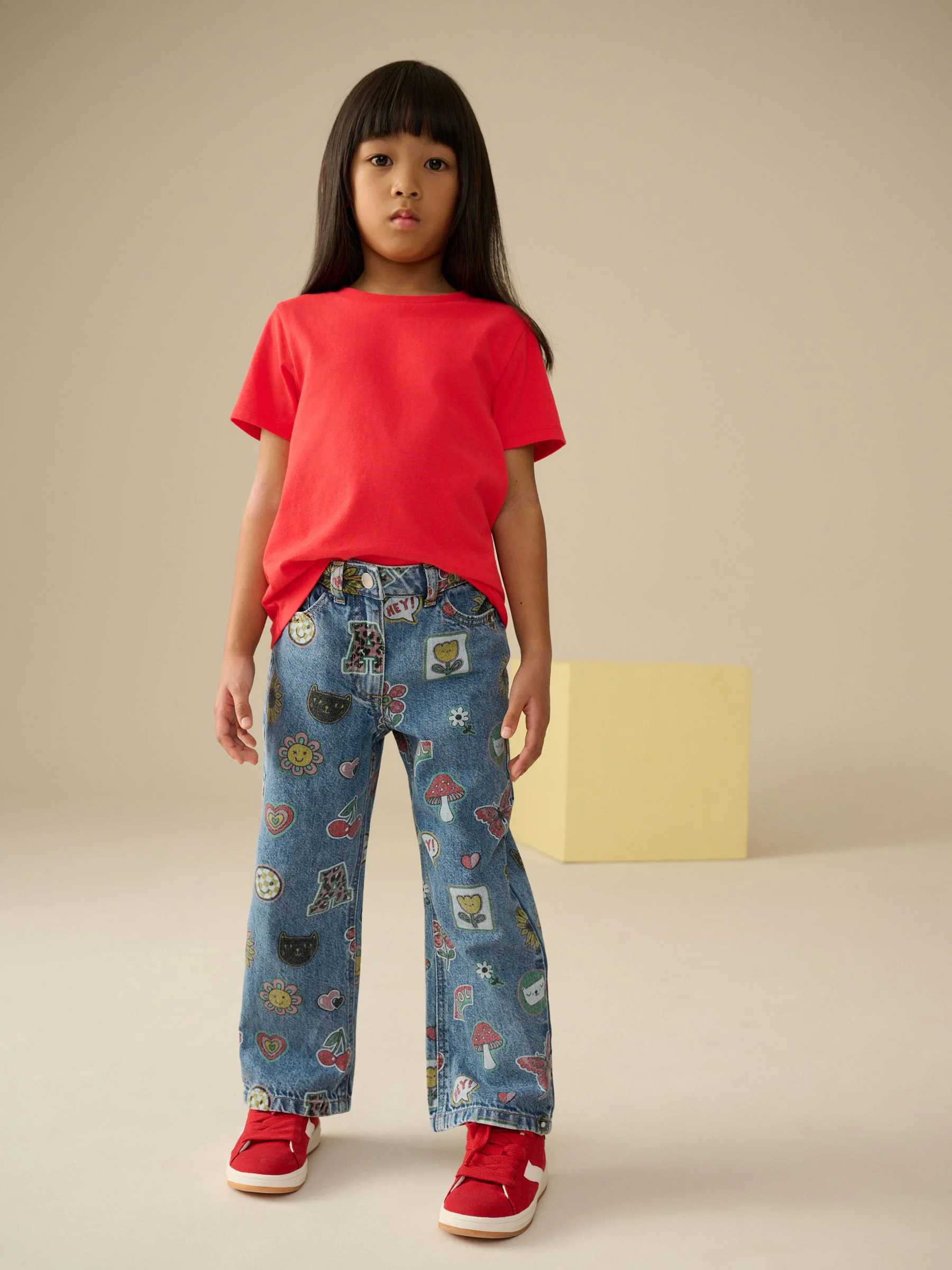 Rood - T-shirt (3-16 jr)