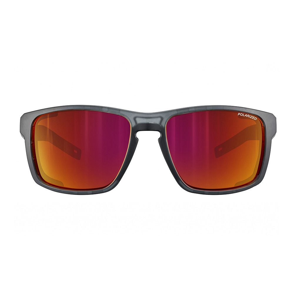 Julbo SHIELD L - Lunettes de soleil polarisés black translu/black/rouge