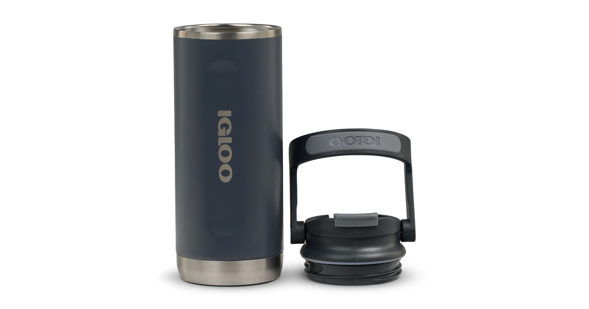 IglooFlip ‘n’ Sip Tumbler 16 oz, 0,47 liter drinkfles  (Carbon)
