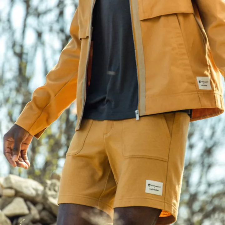 Blouson Timberland x Icebreaker en mérinos et coton pour homme en Orange