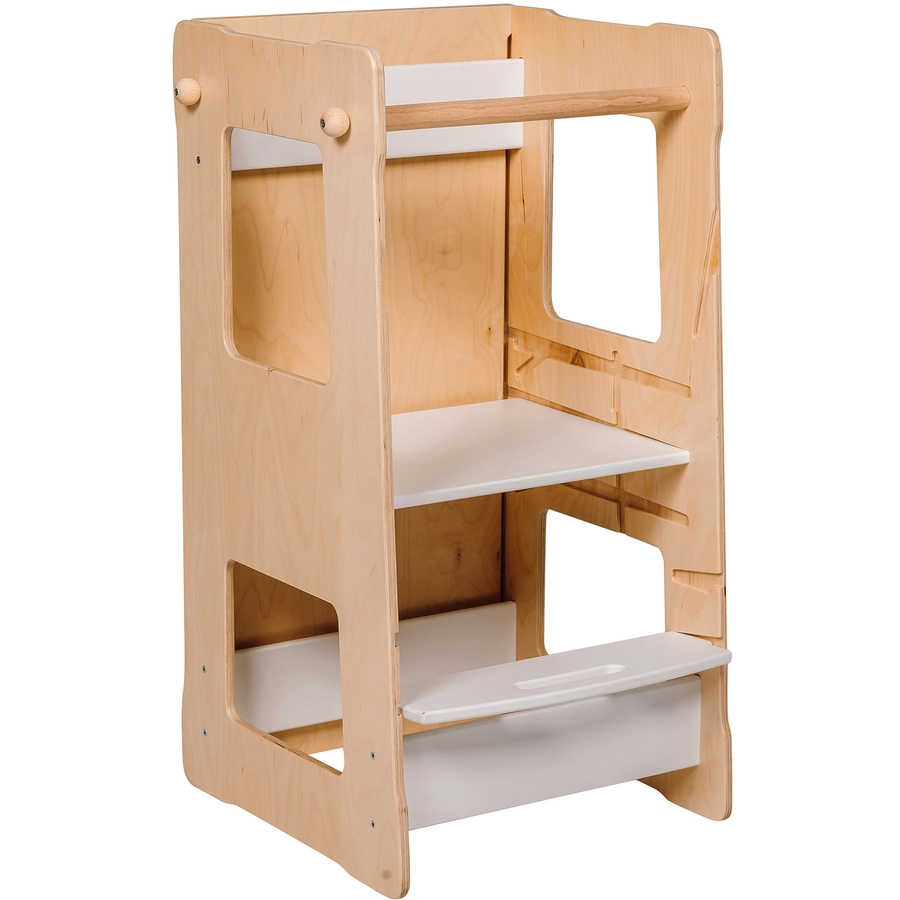 Montessori® Montessori® Lernturm XL + Tafel-BrettRutsche Montessori® Kindermöbel mehrfarbig