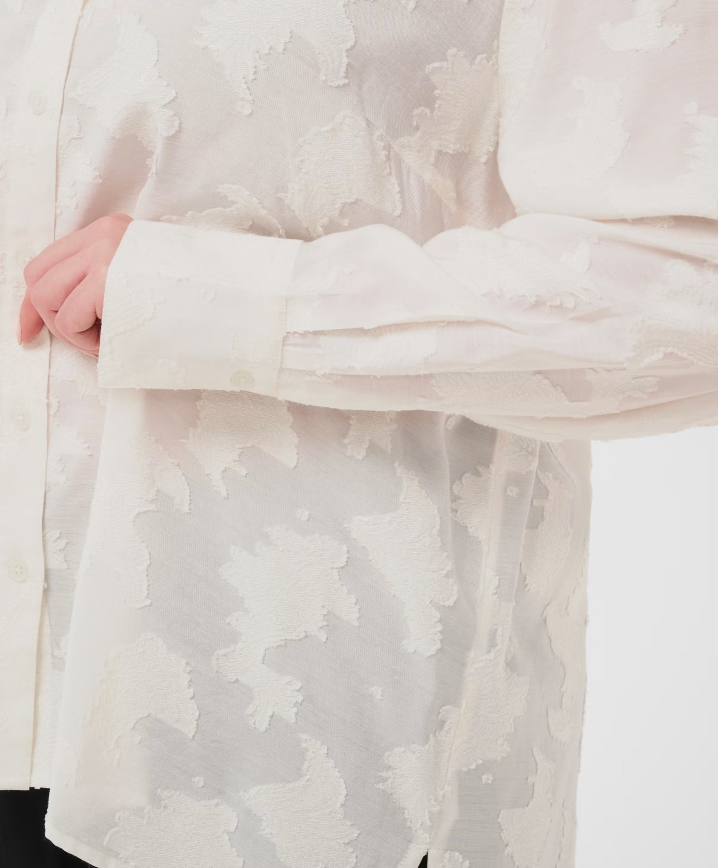 KAFFE Curve Dames blouse ecru