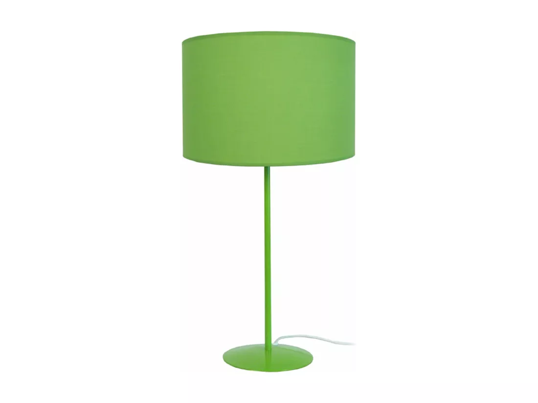 Lampe a poser droit métal vert 58 cm.