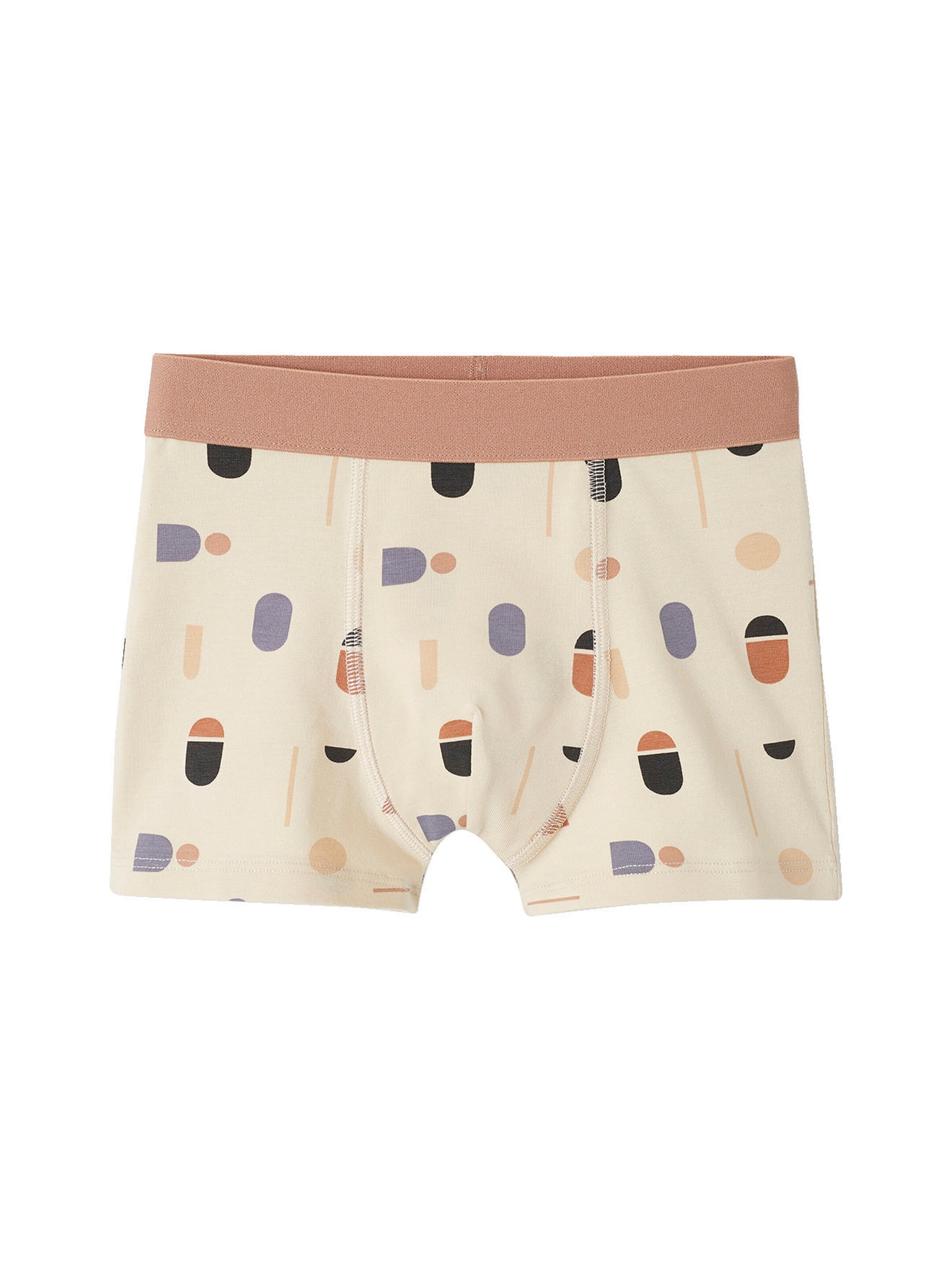 Vertbaudet 5er-Pack Jungen Boxershorts mit Bio-Baumwolle wollweiß