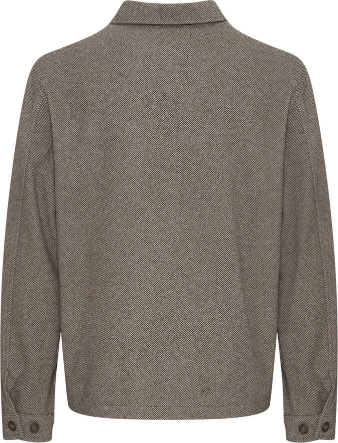Casual Friday CFGIBSON herringbone jacket Silver mink melange