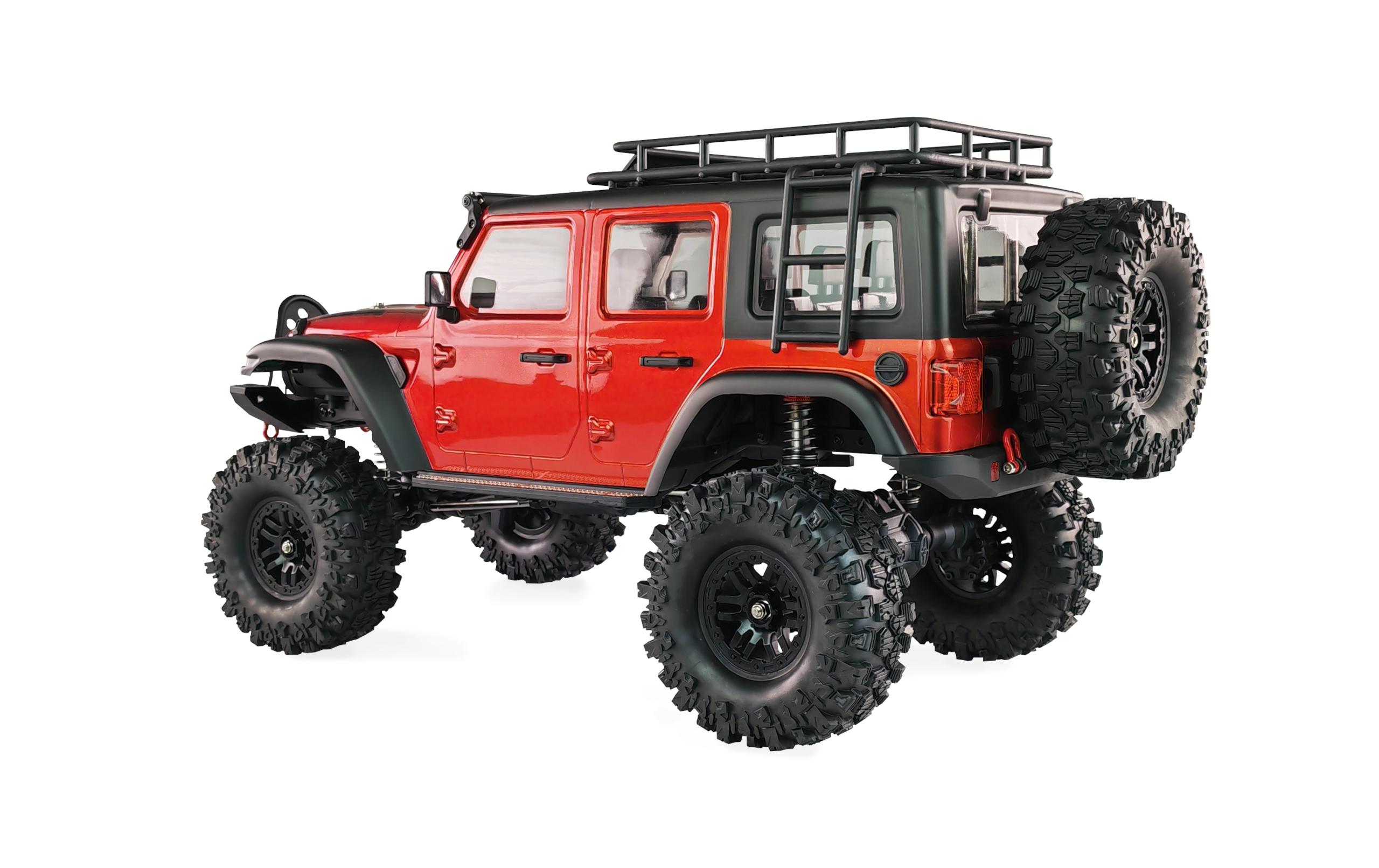 Scale Crawler AMXRock CT10 Crosstrail Rot, ARTR, 1:10<br>Rock Crawler mit Portalachsen, 2-Gang Getriebe und Differentialsperren