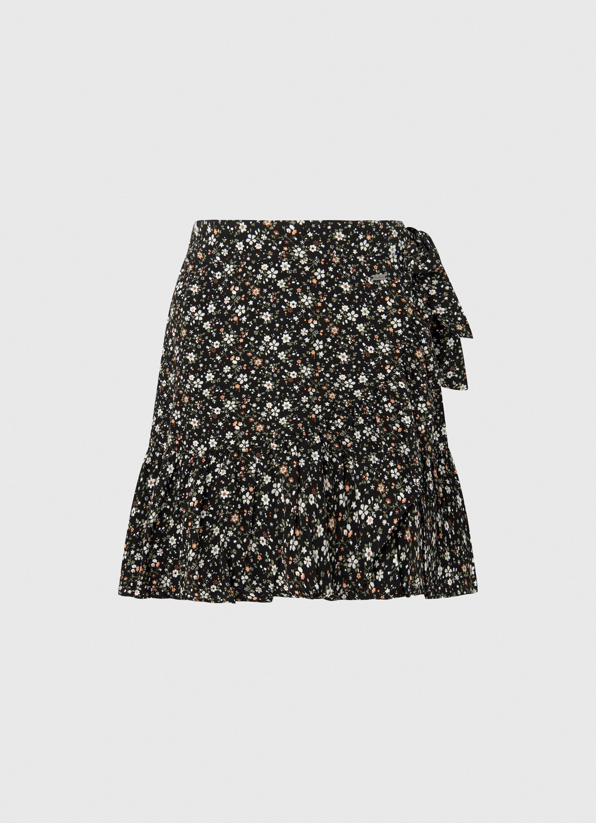 SAIA COM ESTAMPA FLORAL - multicolorida