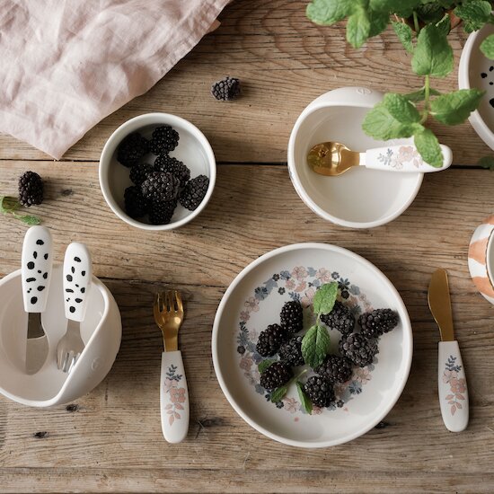 Set repas en silicone   Blue Garden        de               Elodie Details