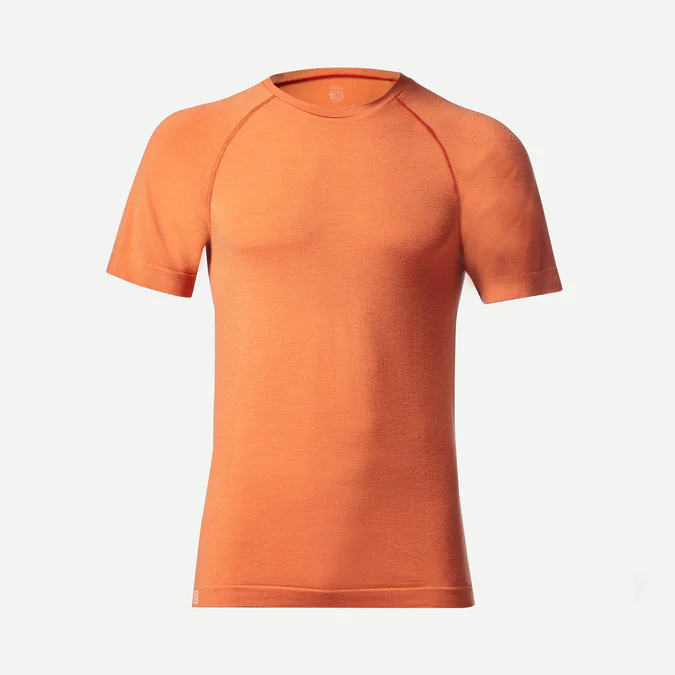 Decathlon Forclaz - Camiseta masculina Forclaz MT900 sem costura em lã merino