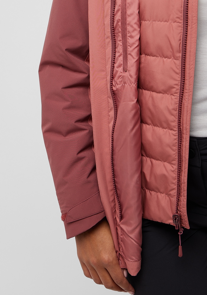 Jack Wolfskin 3-in-1-Funktionsjacke »HUNBERG 3IN1 JKT W« mit Kapuze