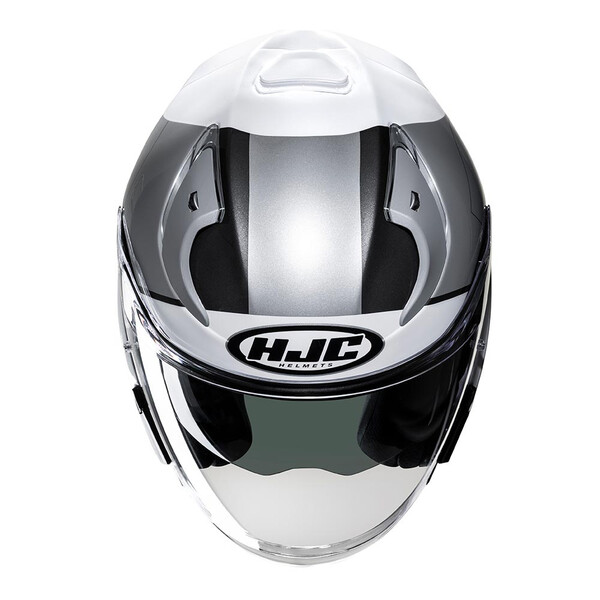 HJC - Casque RPHA 31 Chelet MC10 / Blanc / Argent / Brillant