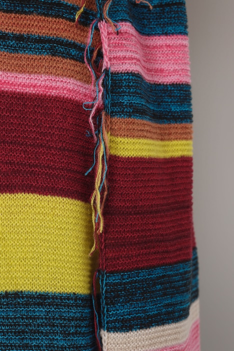 Poncho, oversized, Fransen