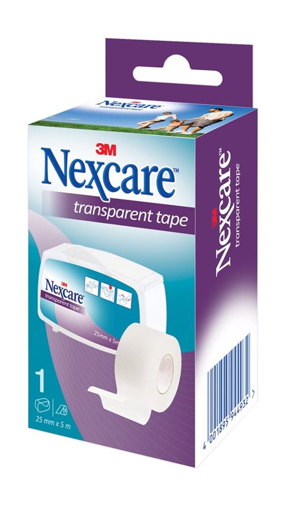 NEXCARE Transparent Tape 25mmx5m Disp 1 Stk