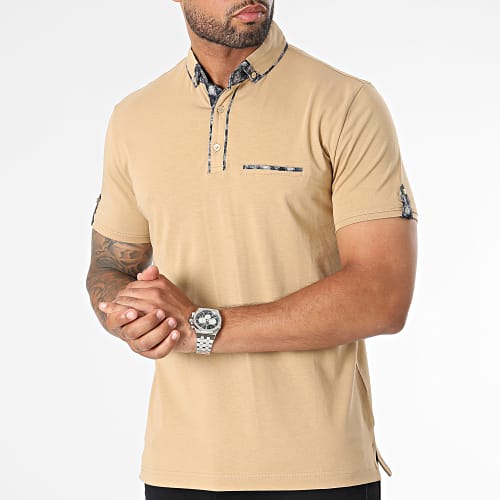 Polo Manches Courtes Beige