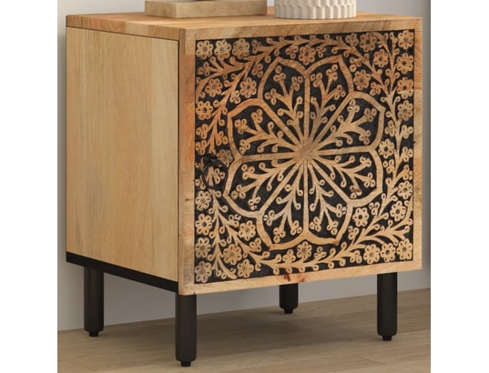 VIDAXL - Table de chevet 40x33x46 cm bois de manguier solide