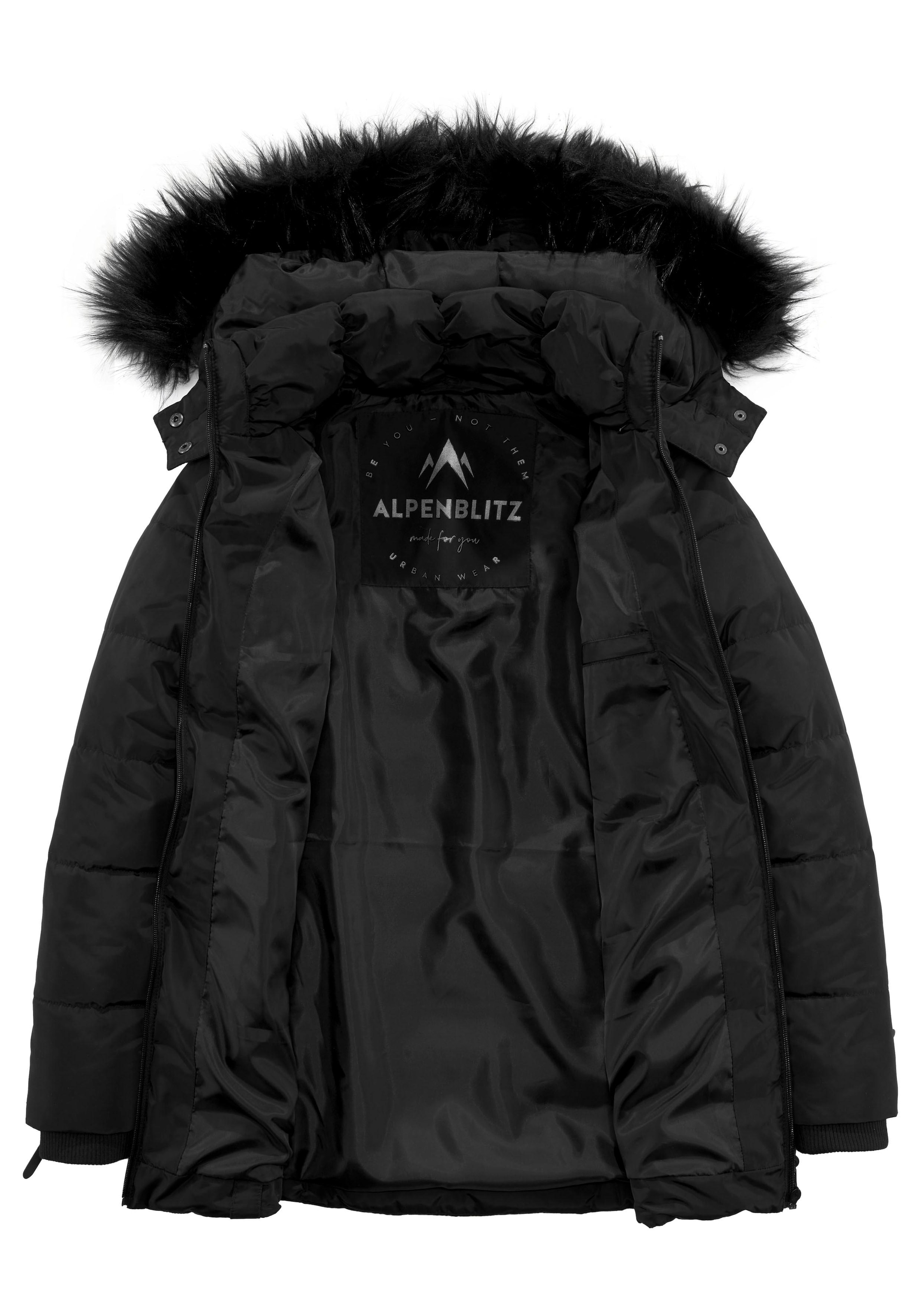 ALPENBLITZ Winterjacke »Pistenglück« mit Kapuze leichtes Webmaterial,  sportlicher Stil,  figurumspielender Schnitt
