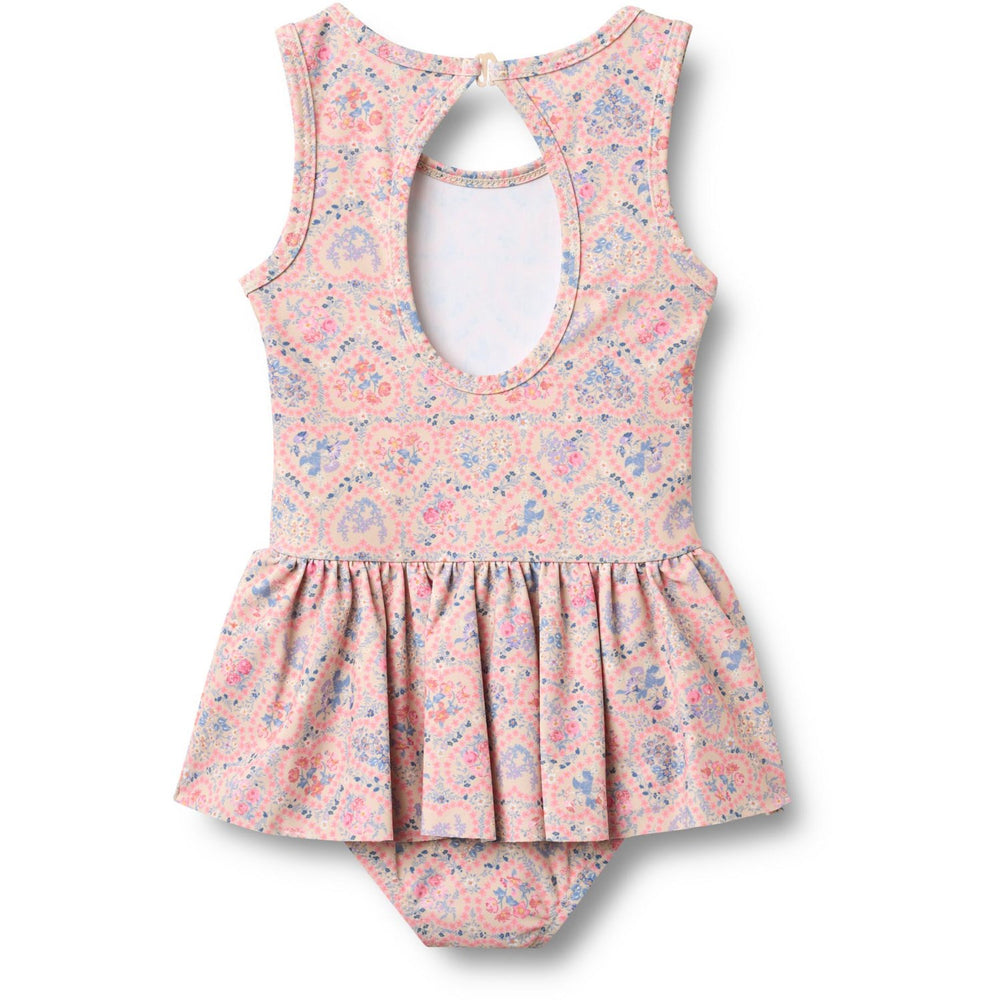 Køb Wheat Pink Heart Flowers Badedragt Erna