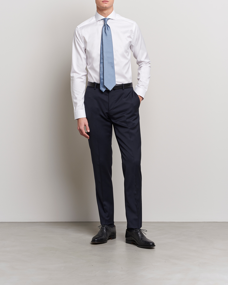 Eton Super Slim Fit Shirt Cutaway White