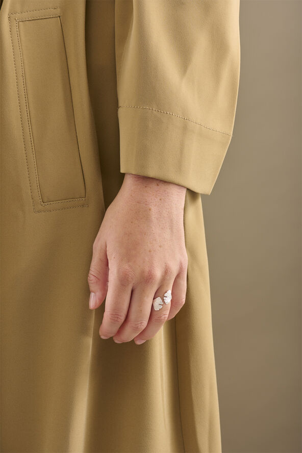 Pernille Corydon Jewellery Biloba Ring Goldplated sterli
