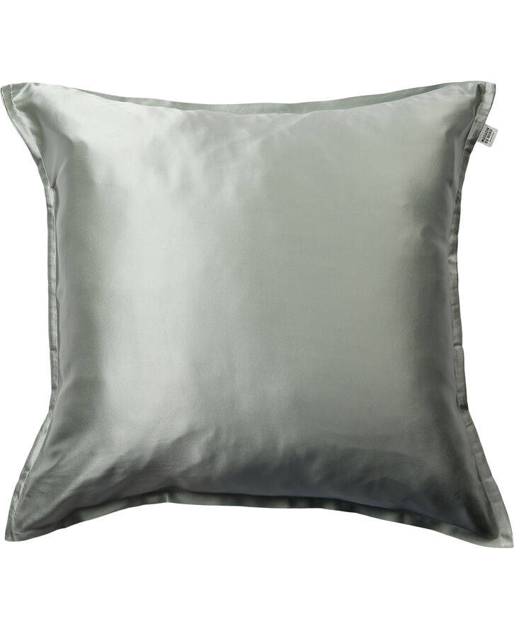 Magasin du Nord Collection Silke pudebetræk med lynlås, 100 % morbærsilke, 60x63 cm, lysegrøn