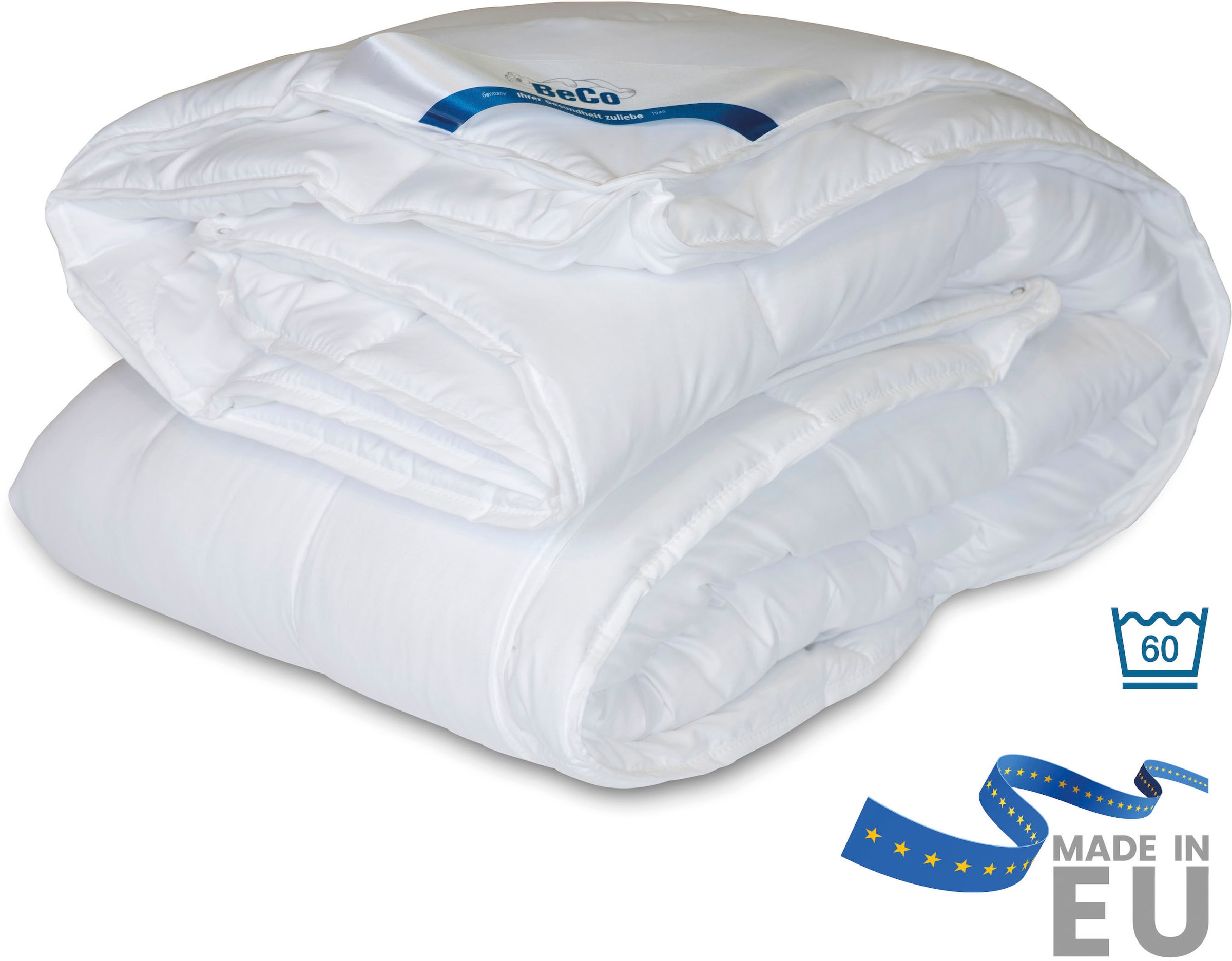 Beco Microfaserbettdecke »Royal Soft Duo, Bettdecke 135x200 und weitere Grössen!« leicht Füllung Polyester Bezug Microfaser 1 Stk. tlg. 2-in-1 Wohlfühlpaket: Bettdecke & gratis Handmassagegerät