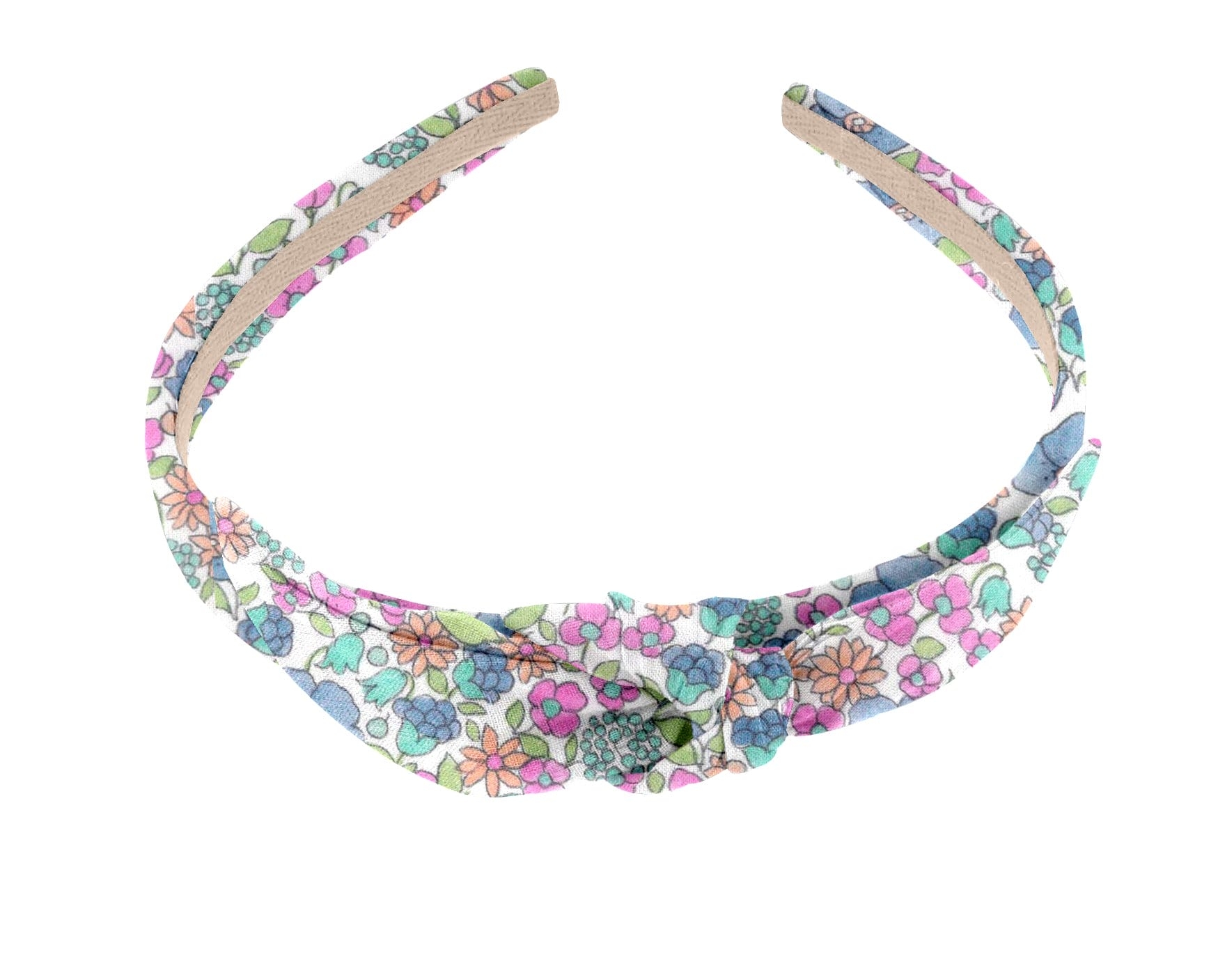 Serre-Tête Noeud Pastel Fleuri