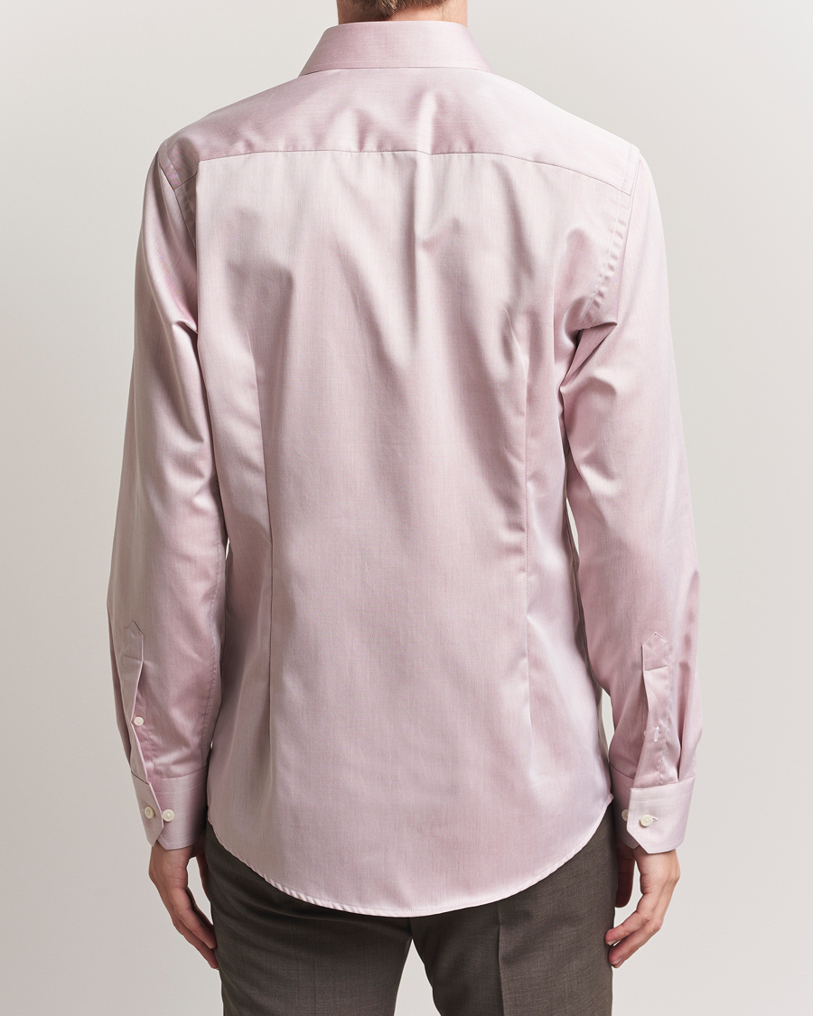 Eton Slim Fit Signature Twill Shirt Brown