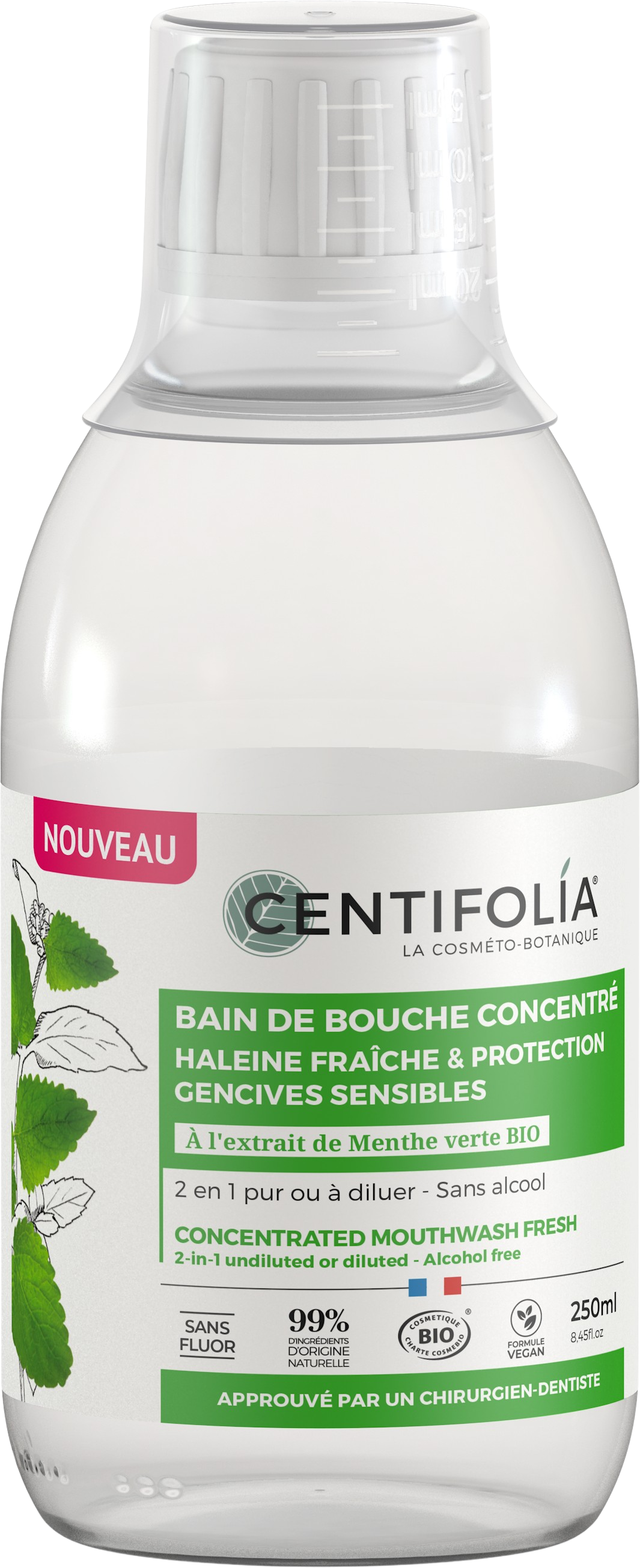 CENTIFOLIA  Concentrated Mouthwash Fresh, 250 ml
