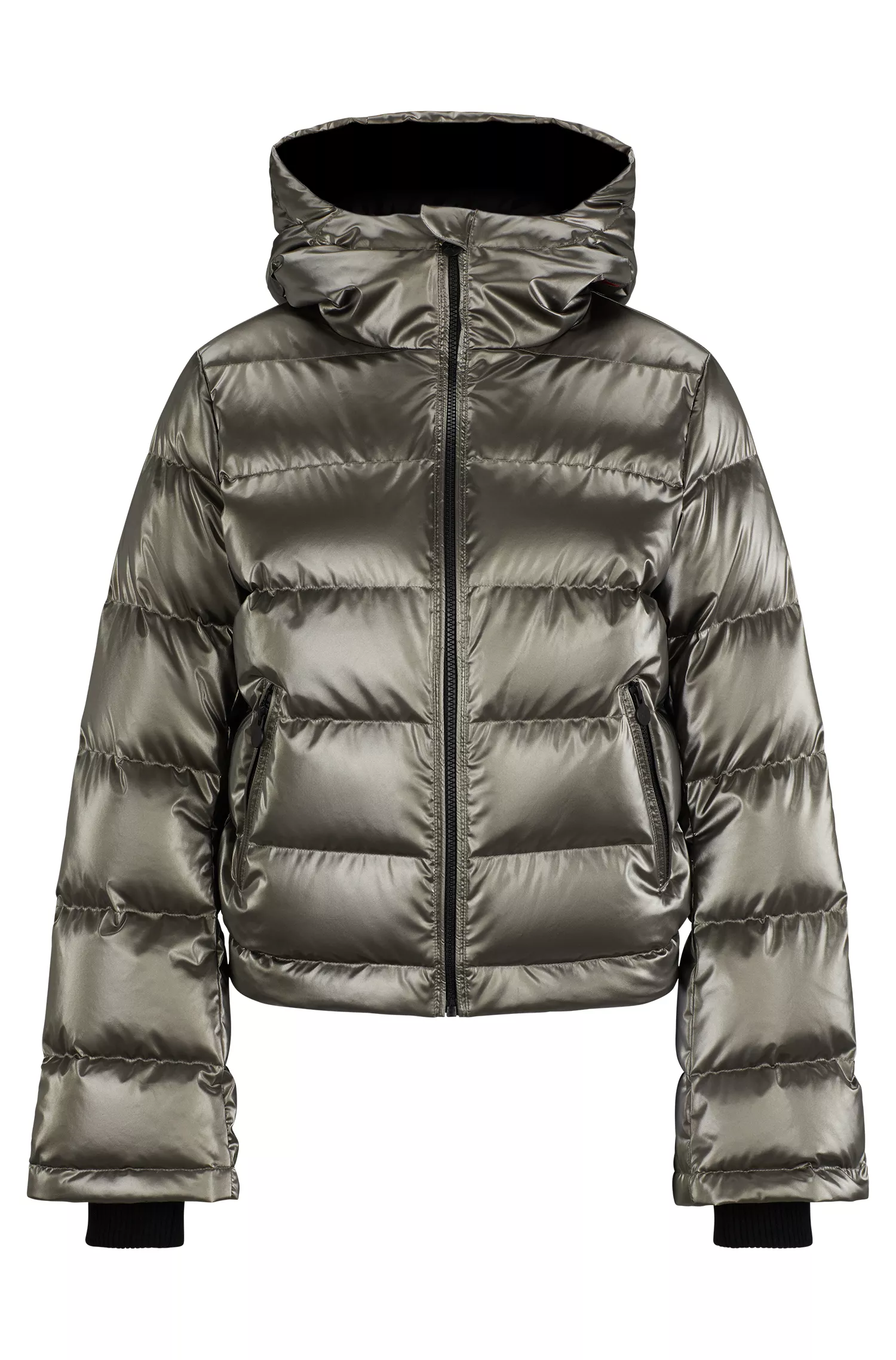 Jaqueta puffer metálica com enchimento de plumas BOSS Black-BOSS x Perfect Moment