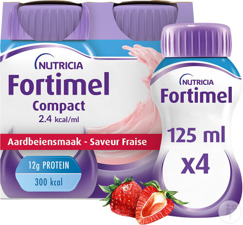 Fortimel Compact 2,4kcal Fraise 4x125ml