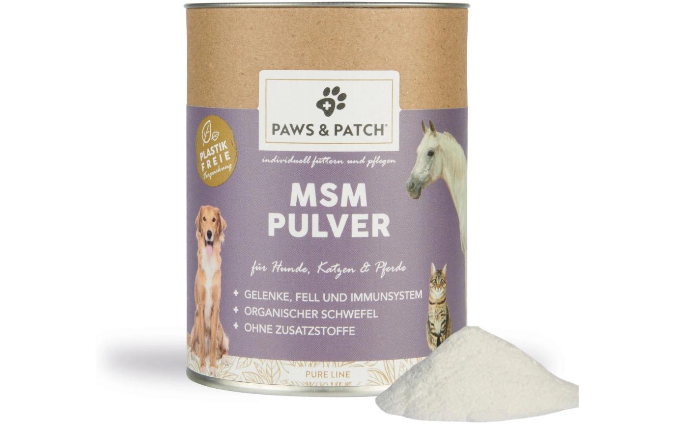 Hunde-Nahrungsergänzung MSM-Pulver 250 gEinzelfuttermittel für Hunde und Katzen