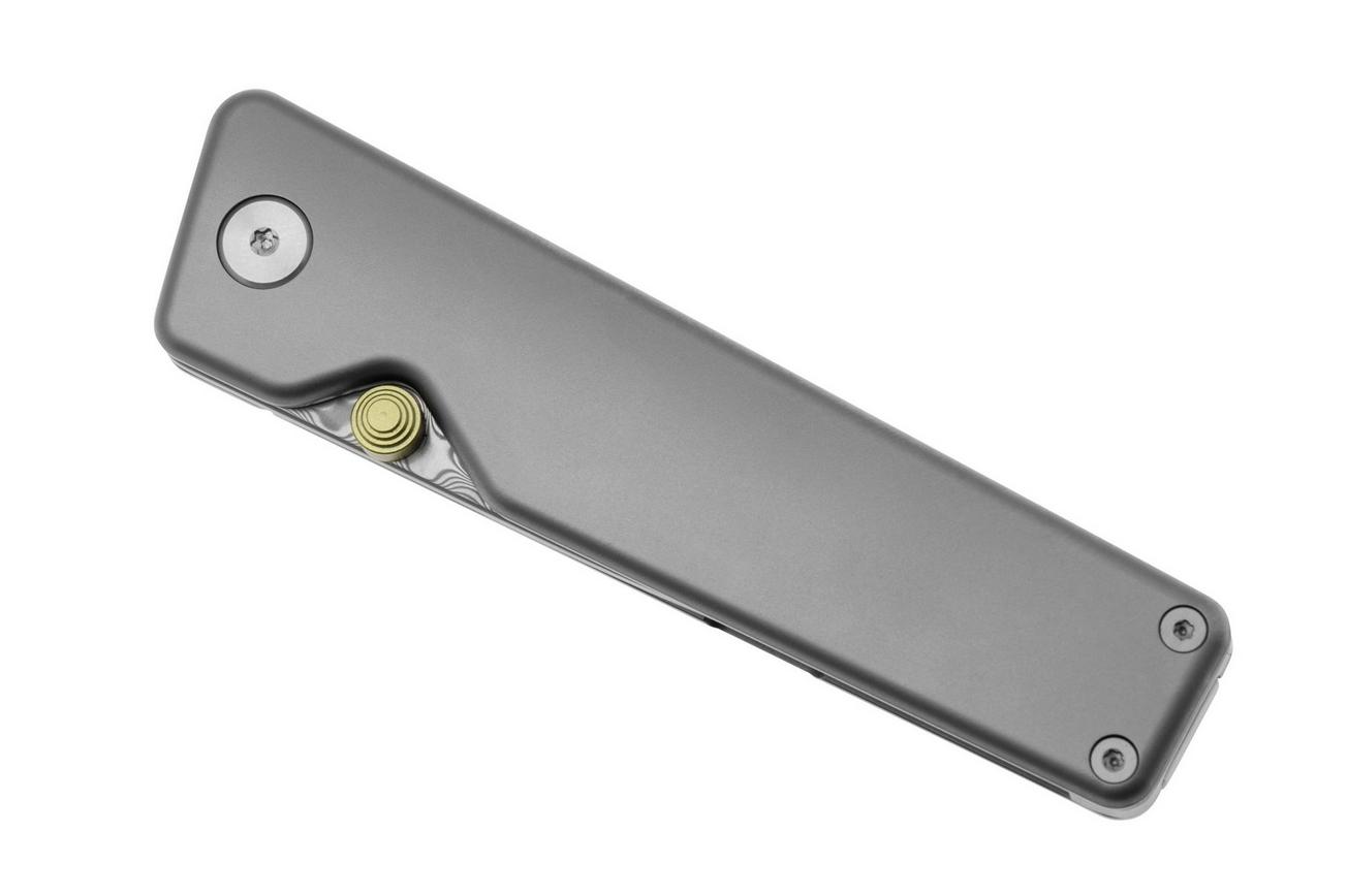 The James Brand The Chapter 2 KN127252-00 Grey Titanium, Damasteel zakmes