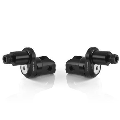 Adaptateur repose pied Rizoma Pilote - 18 mm - Excentrique - Noir