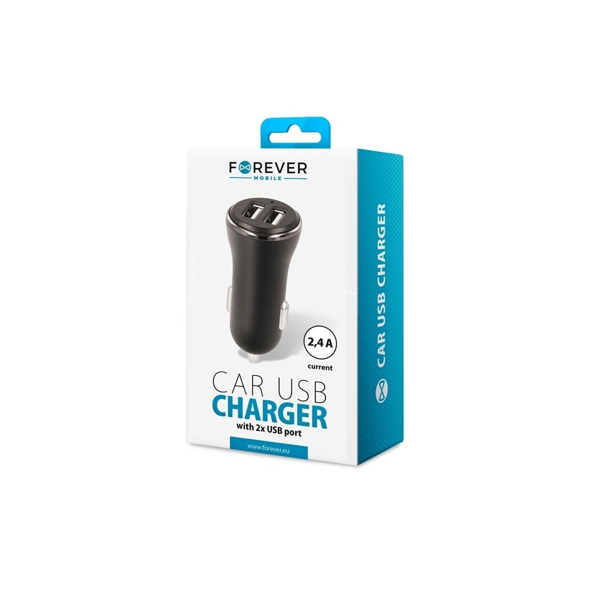 Forever Billaddare CC-03 (2 x USB | 2,4 A)
