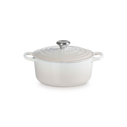 Le Creuset Signature Rund Støbejernsgryde, Meringue, 4,2 L