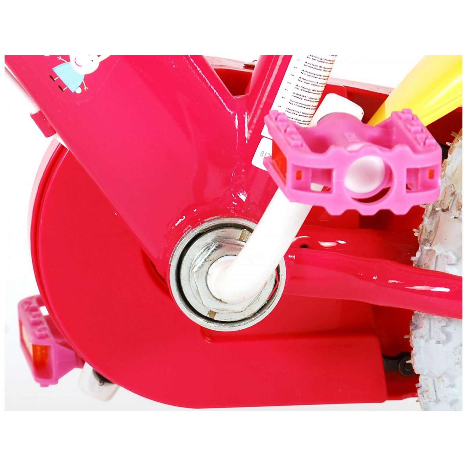 Peppa Pig Fiets - 12 inch - Roze - 2 Handremmen