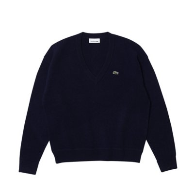 Pull femme Col V Navy LACOSTE