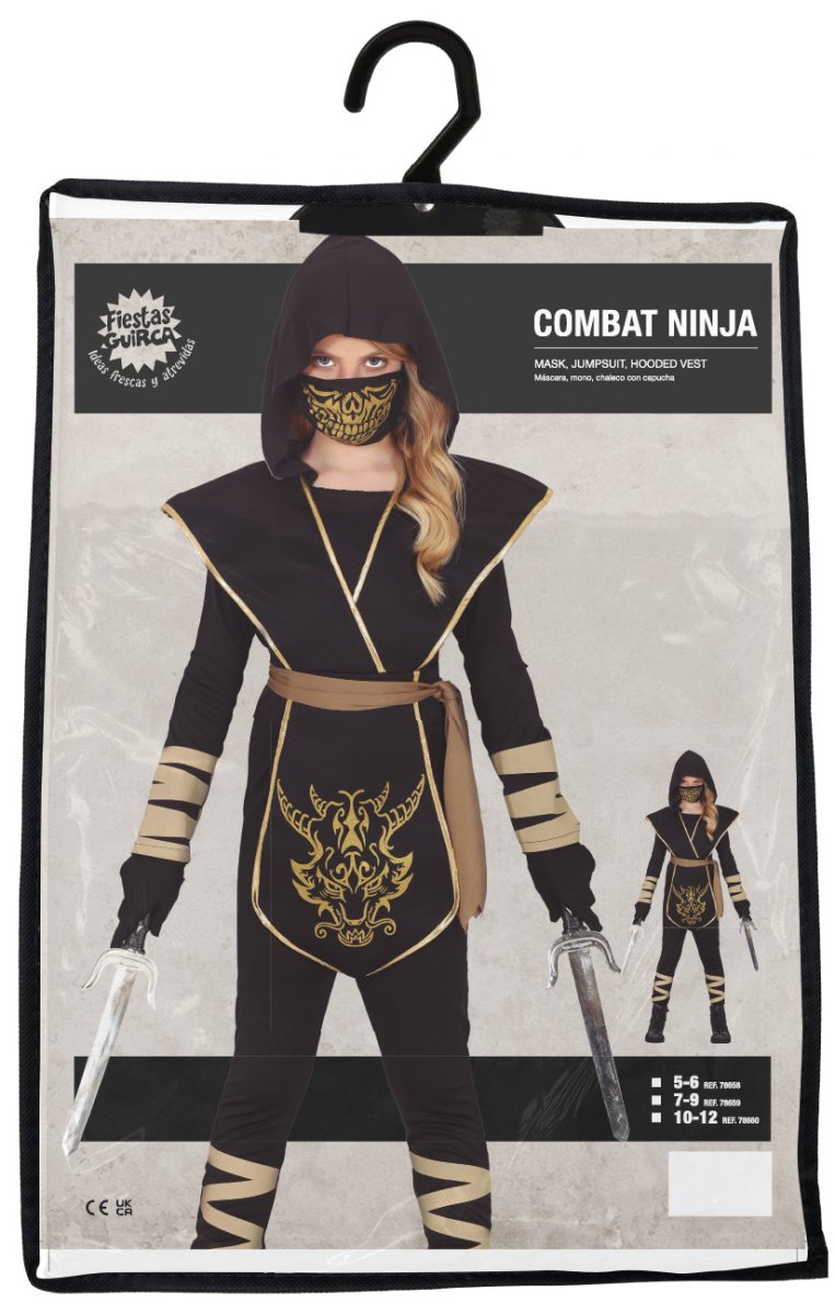 Ninja Pak Zwart Goud Meisje