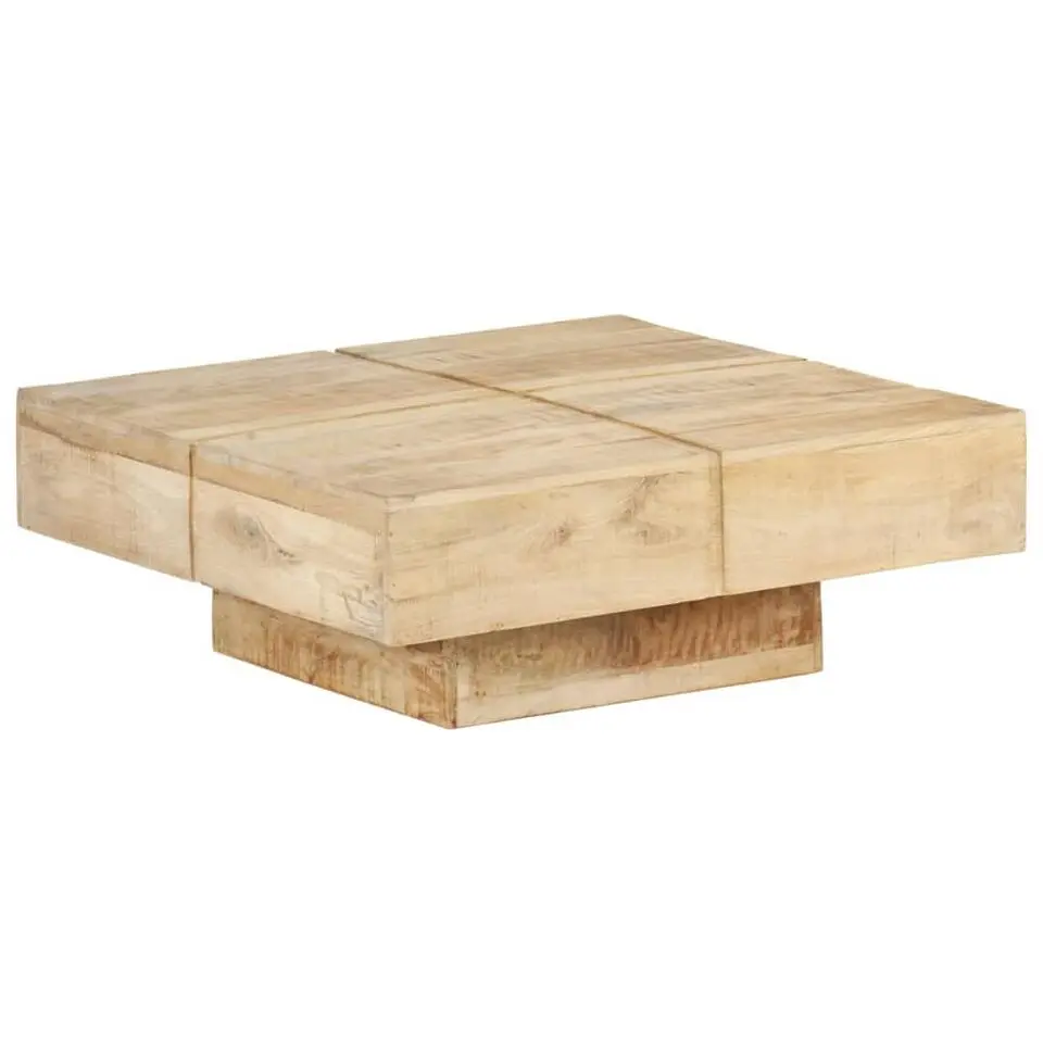 vidaXL - Salontafel - Bruin - Hout - 80 x 80 x 28 cm
