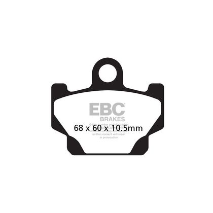 Plaquettes de freins EBC Organique avant/arrière (selon modèle)