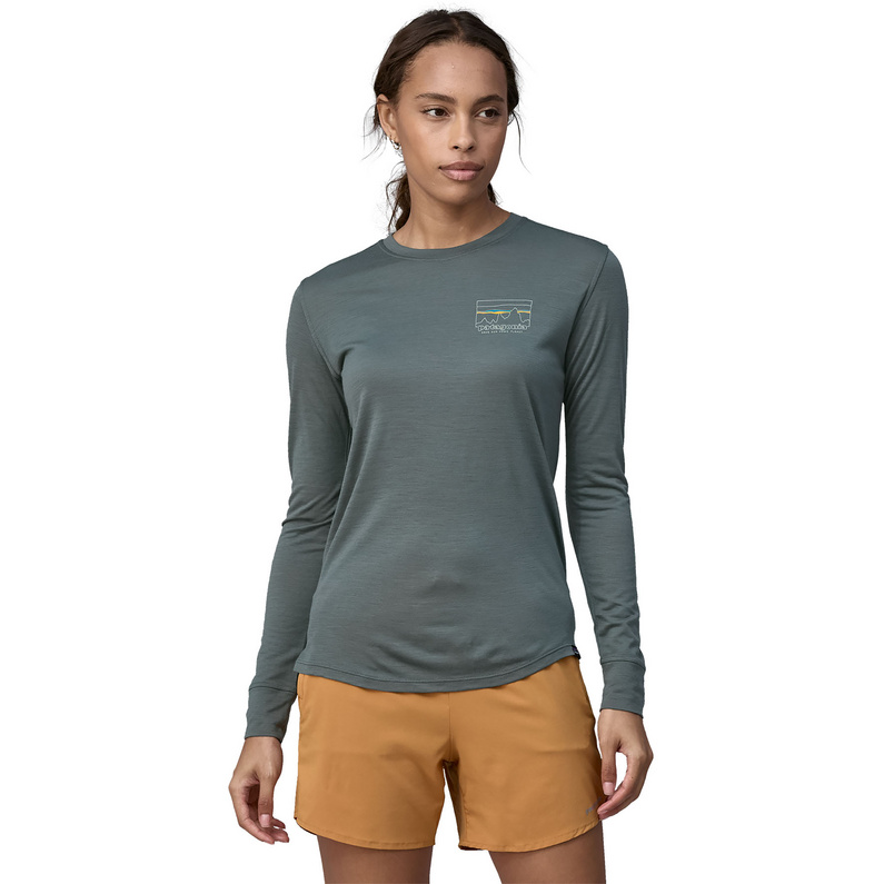 Patagonia Damen Cap Cool Merino Graphic Longsleeve