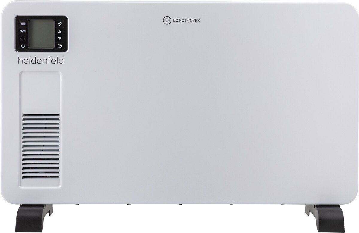 Heidenfeld Konvektorheizung EK100, Standgerät oder Wandmontage, 1000-2300 Watt, Timer, bis 40 m²