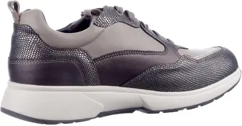 Xsensible taupe combi Grenoble 30215.3.530 H - maat 40 veterschoen taupe combi - maat 40 Calandschoen
