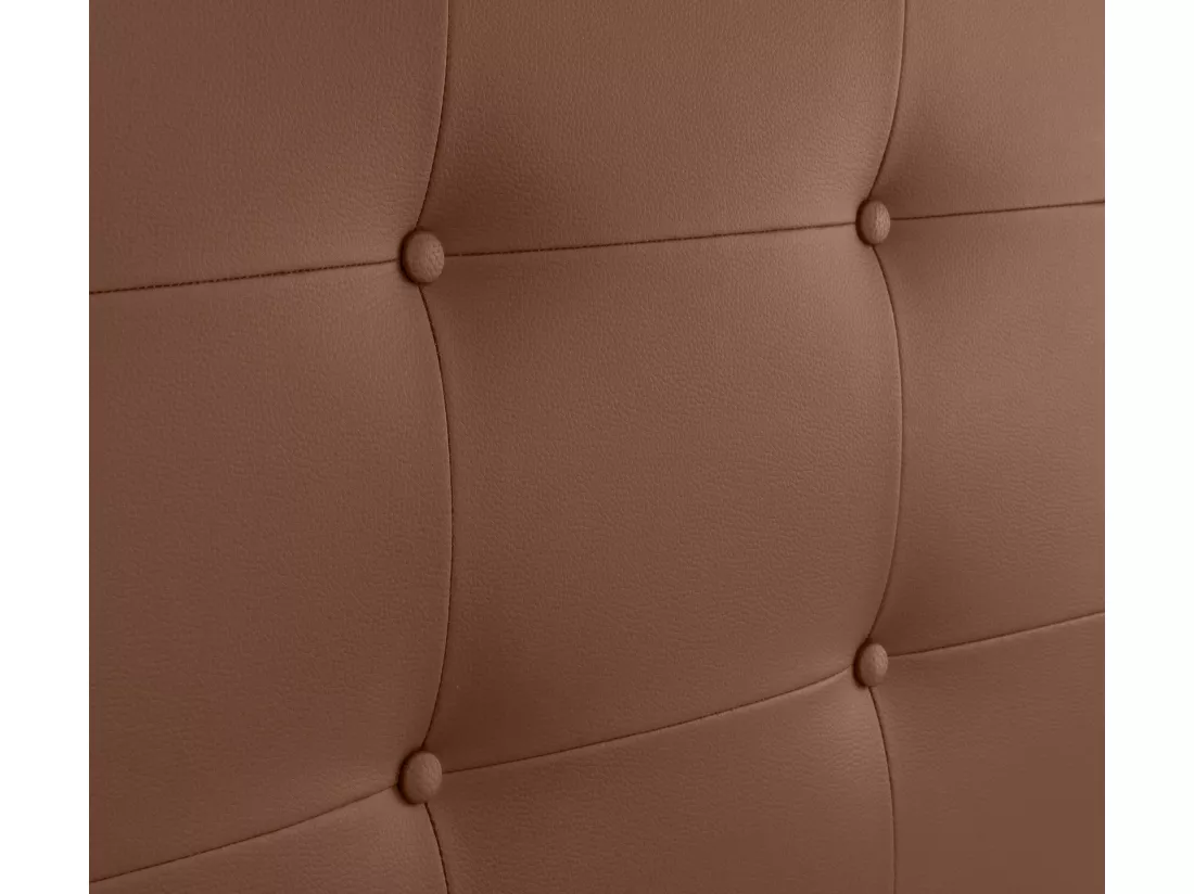 DHOME Tête de lit en Similicuir Capitonné 145x60cm Lits 135/140 - Argile