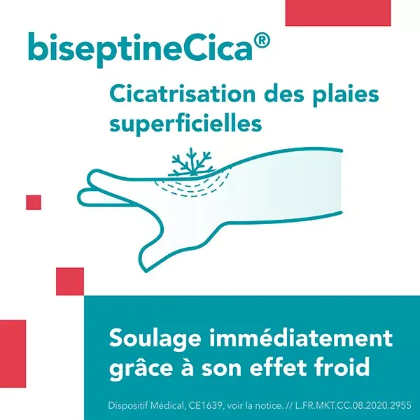Biseptine Cica para cicatrização de feridas superficiais 50g