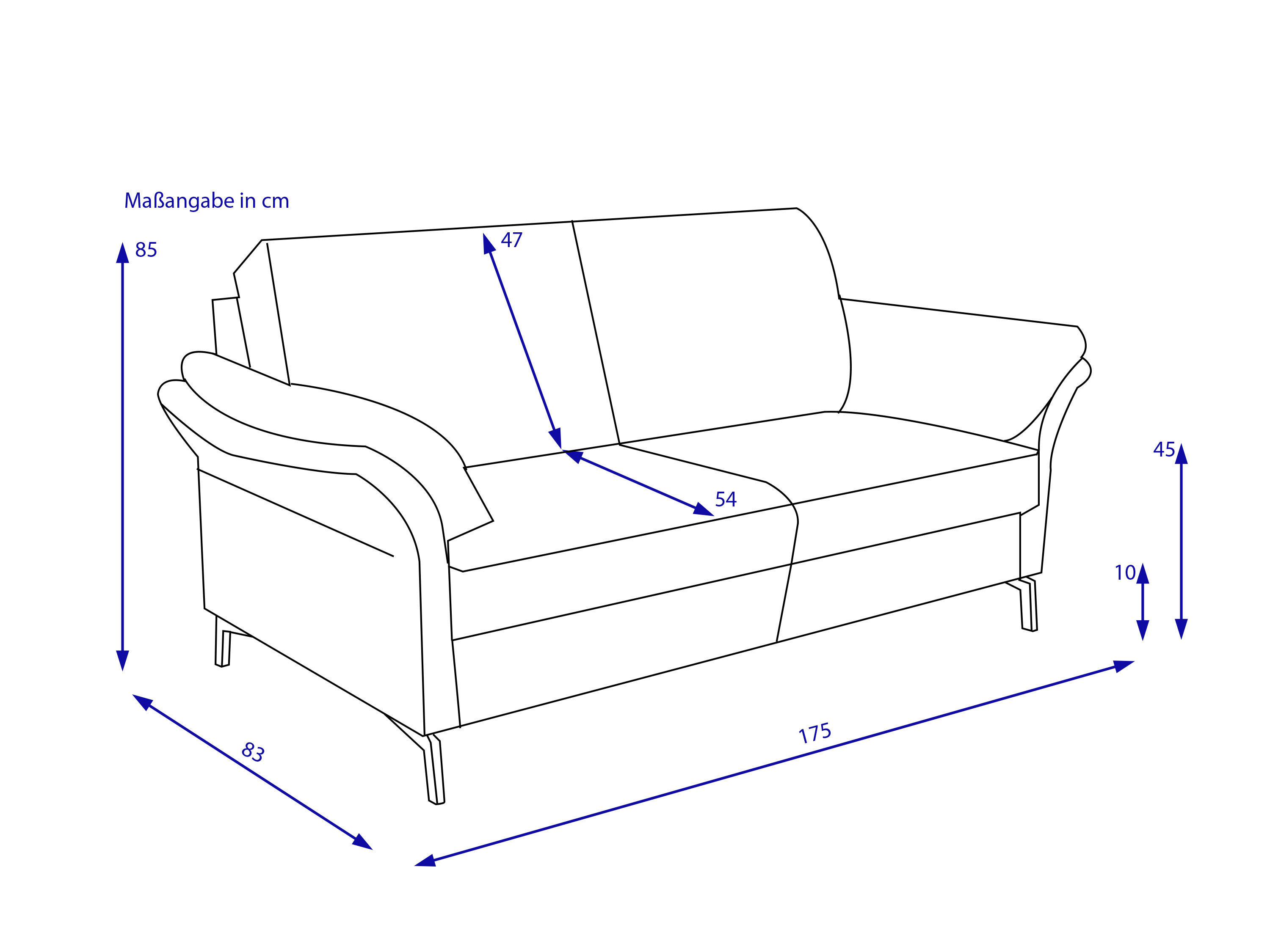 Sofa Elastoform 2,5 Sitzer CELIA